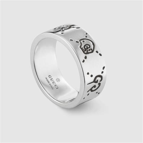 gucci sterling silver rings|gucci sterling silver ghost ring.